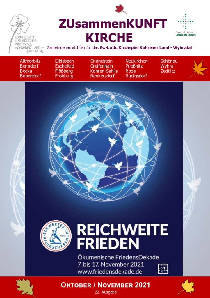 Zusammenkunft Kirche – Oktober–November 2021 – Titelseite