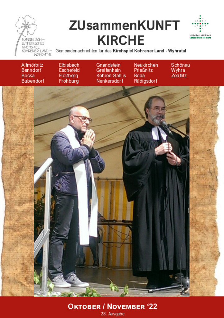 Zusammenkunft Kirche – Oktober–November 2022 – Titelseite