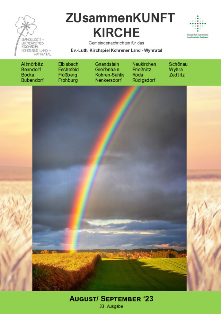 Zusammenkunft Kirche – August–September 2023 – Titelseite