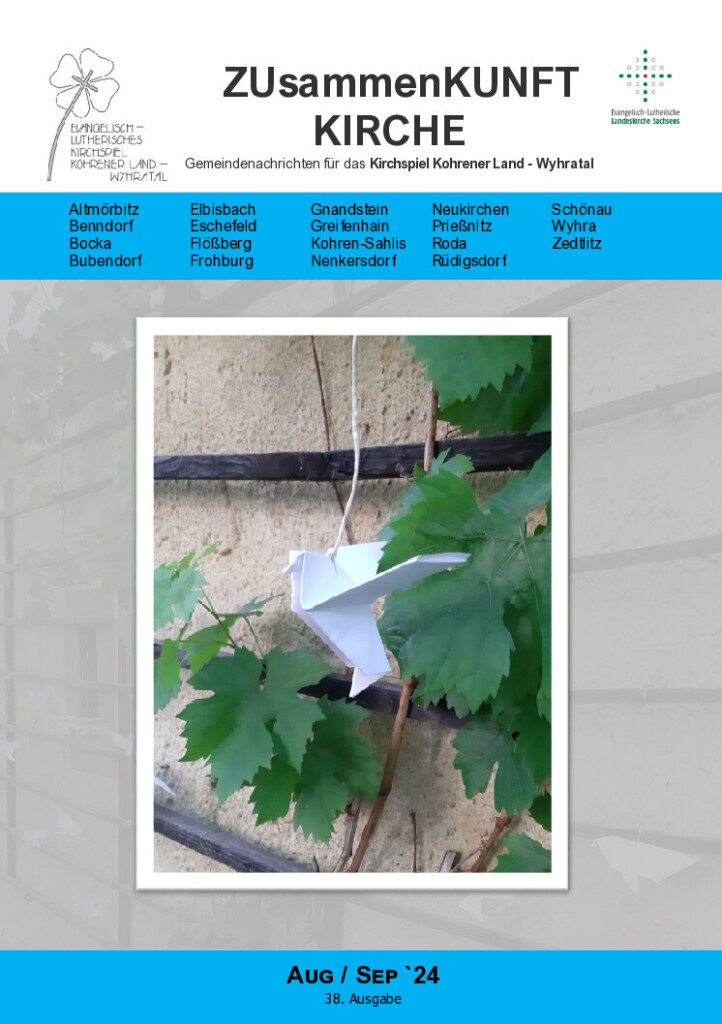 Zusammenkunft Kirche – August–September 2024 – Titelseite