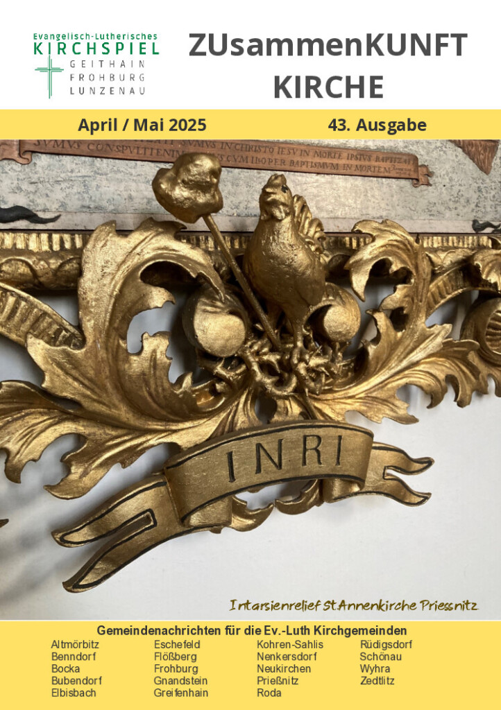 Zusammenkunft Kirche – April–Mai 2025 – Titelseite
