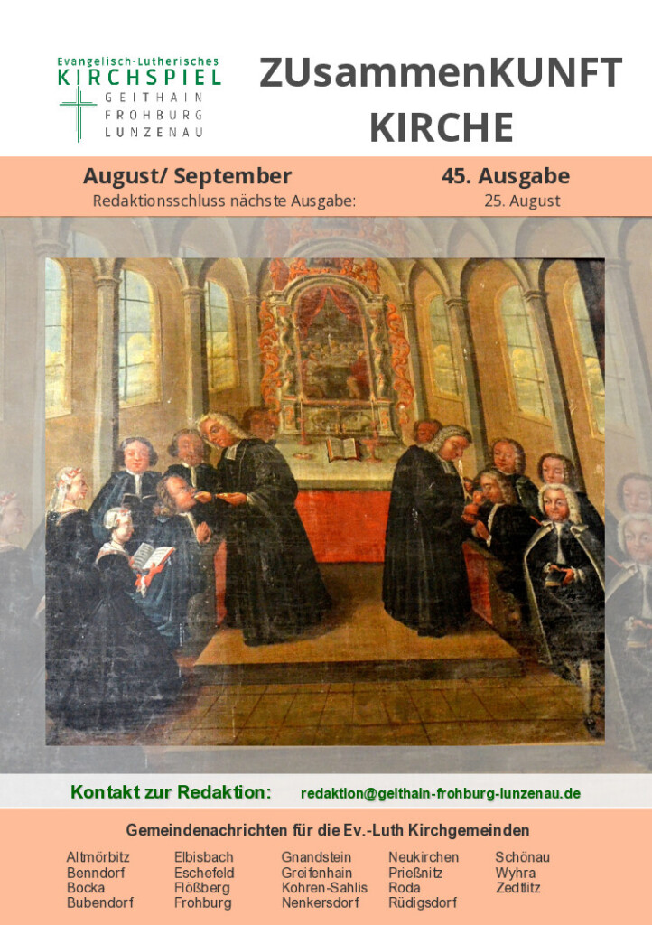 Zusammenkunft Kirche – August–September 2025 – Titelseite