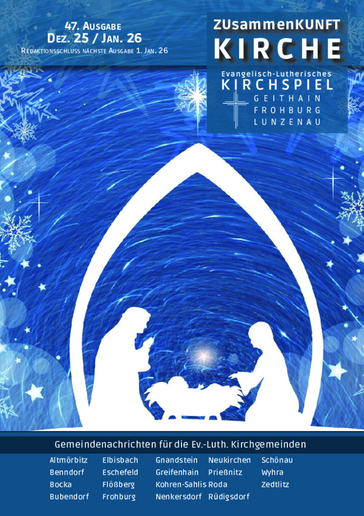 Zusammenkunft Kirche – Dezember 2025–Januar 2026 – Titelseite